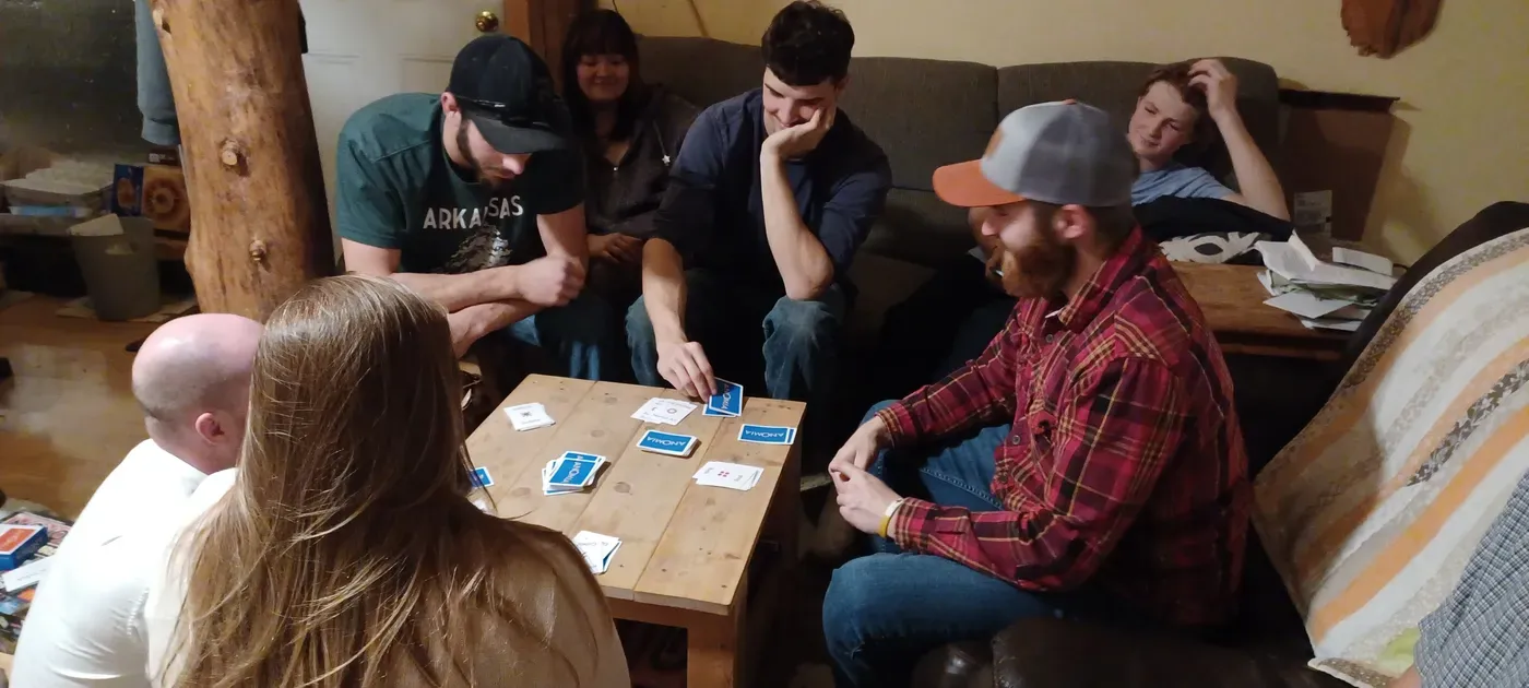 Members gathered for a small-group evening